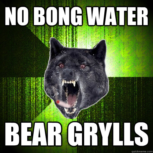 no bong water bear grylls  