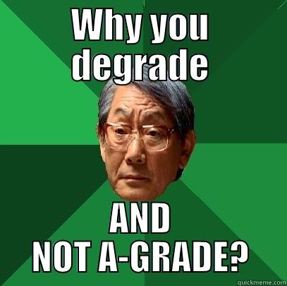 WHY YOU DEGRADE AND NOT A-GRADE? High Expectations Asian Father