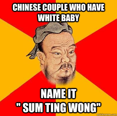 Chinese couple who have white baby name it                                   