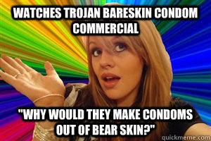 Watches Trojan Bareskin Condom commercial 