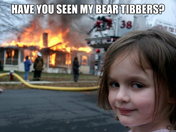 Have you seen my bear tibbers?   Disaster Girl