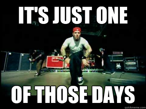 IT'S JUST ONE OF THOSE DAYS - IT'S JUST ONE OF THOSE DAYS  Limp bizkit