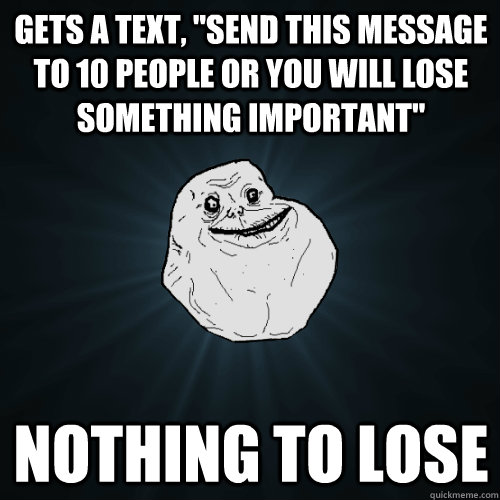 gets a text, 