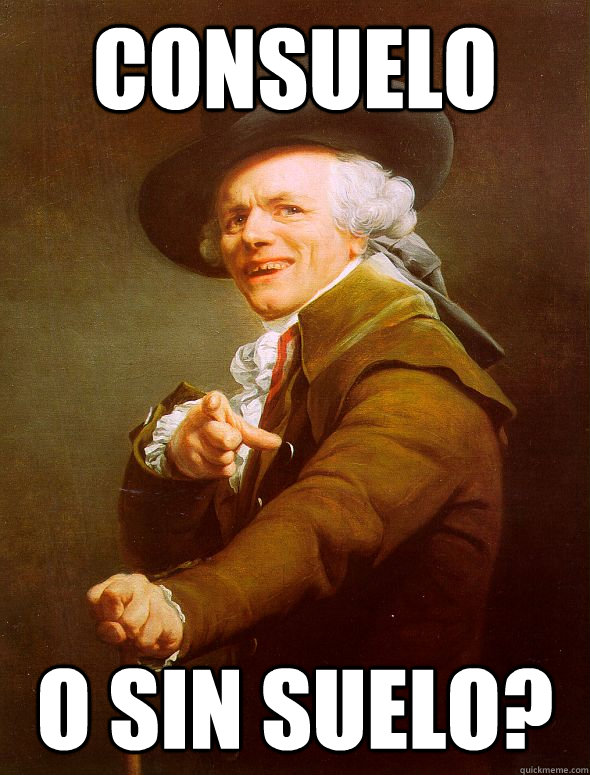 CONSUELO ¿O SIN SUELO?  Joseph Ducreux