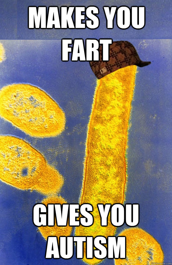 makes you fart gives you autism - makes you fart gives you autism  scumbag gut bacteria