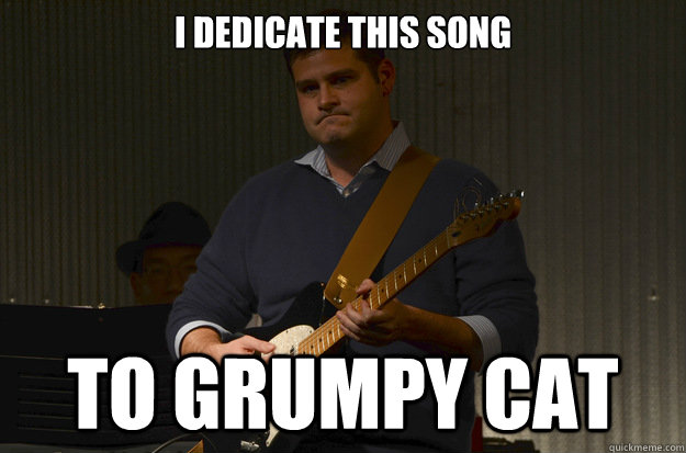 I dedicate this song to grumpy cat  Grumpy Guitar