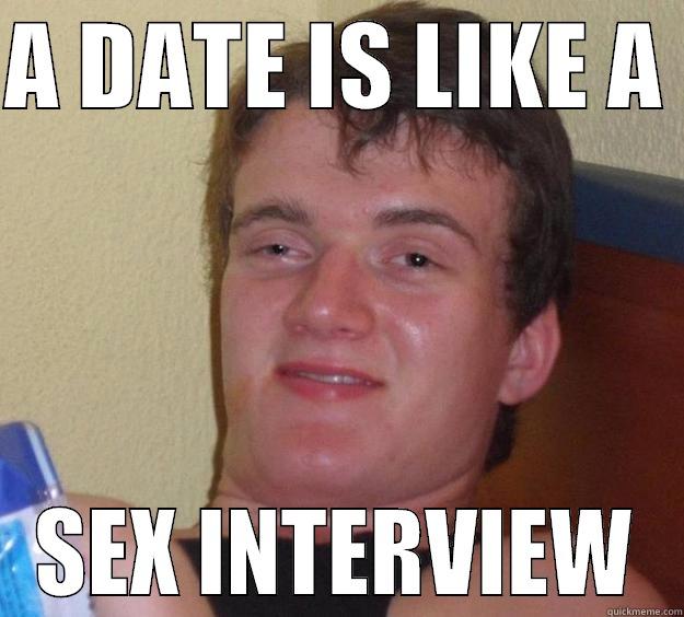 A DATE IS LIKE A  SEX INTERVIEW 10 Guy