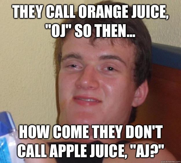 They call orange juice, 