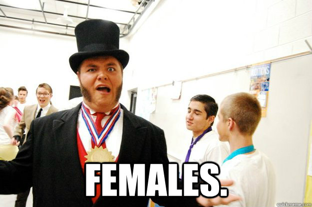  Females.  Quizzical Topem Hat