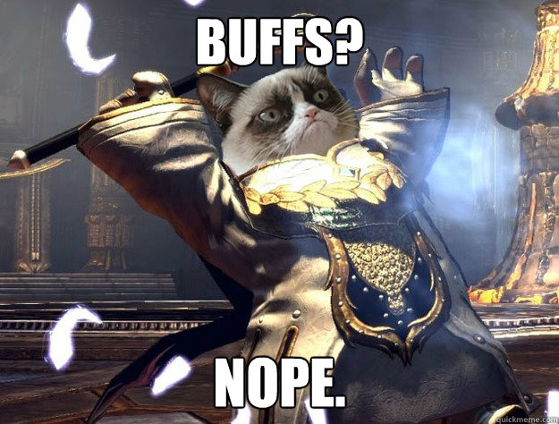 Buffs? NOPE. Caption 3 goes here  TERA Grumpori