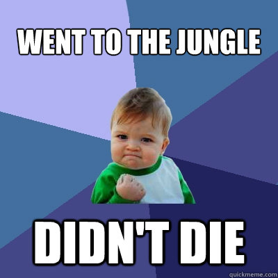Went to the jungle didn't die  Success Kid