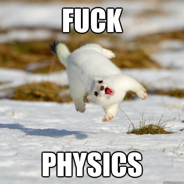 FUCK PHYSICS  happy ferret