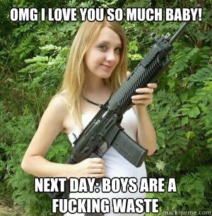 omg i love you so much baby! Next day: boys are a fucking waste - omg i love you so much baby! Next day: boys are a fucking waste  Insane Pregnant Girl