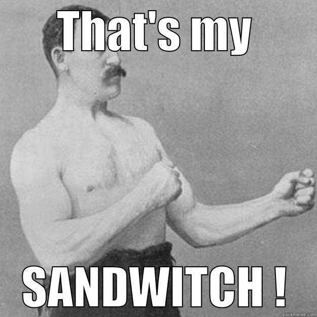 THAT'S MY SANDWITCH ! overly manly man
