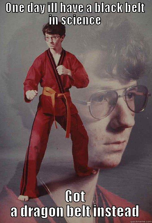 ONE DAY ILL HAVE A BLACK BELT IN SCIENCE GOT A DRAGON BELT INSTEAD Karate Kyle
