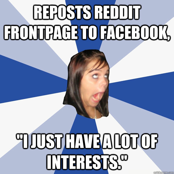 Reposts reddit frontpage to facebook, 