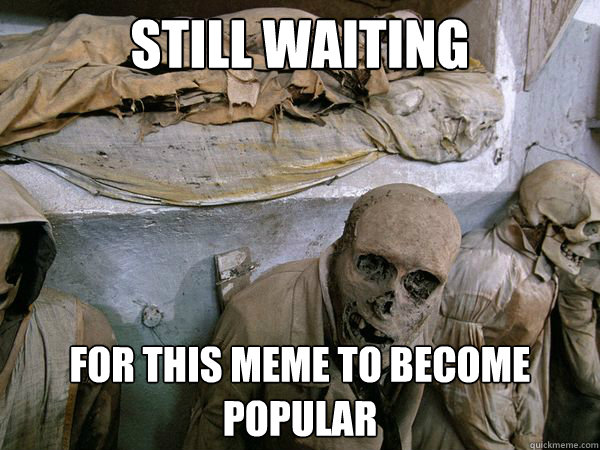 Still waiting for this meme to become popular - Still waiting for this meme to become popular  Ridiculously Photogenic Skeleton