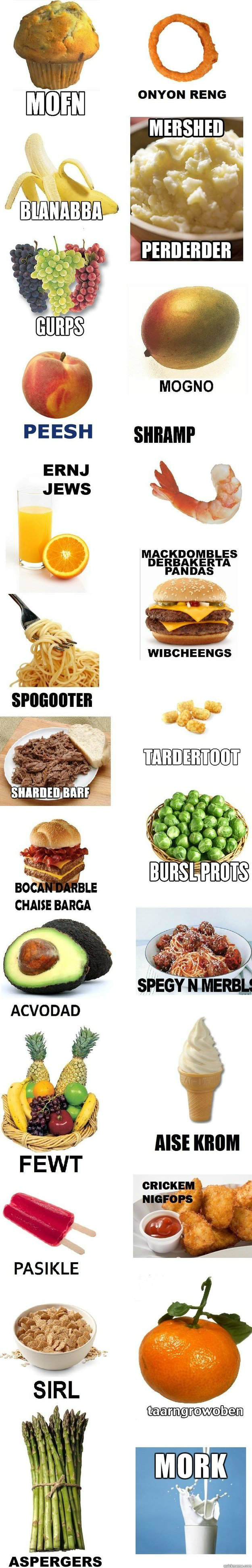 Herp Derp Food Names Quickmeme