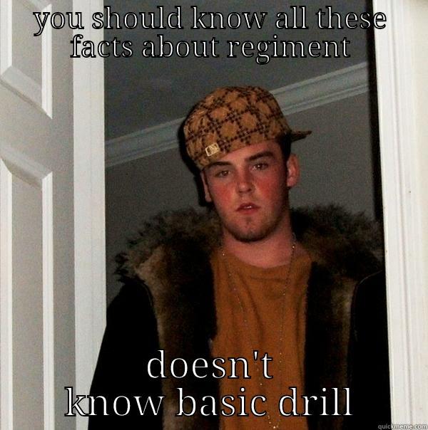 YOU SHOULD KNOW ALL THESE FACTS ABOUT REGIMENT DOESN'T KNOW BASIC DRILL Scumbag Steve