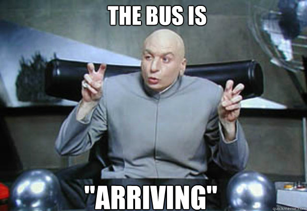 the bus is 