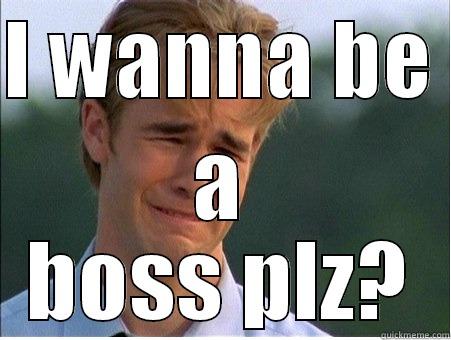 I WANNA BE  A BOSS PLZ? 1990s Problems