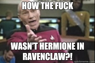 HOW THE FUCK WASN'T HERMIONE IN RAVENCLAW?!  - HOW THE FUCK WASN'T HERMIONE IN RAVENCLAW?!   star trek