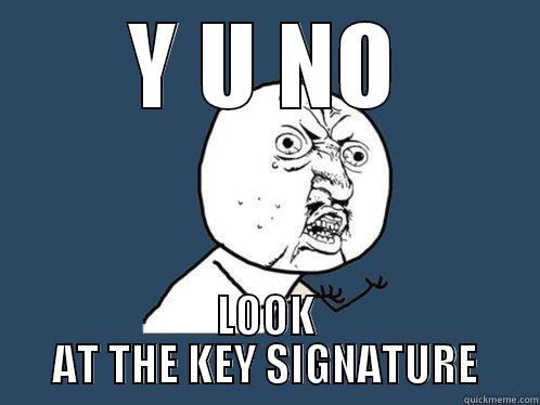 Y U NO LOOK AT THE KEY SIGNATURE Y U No