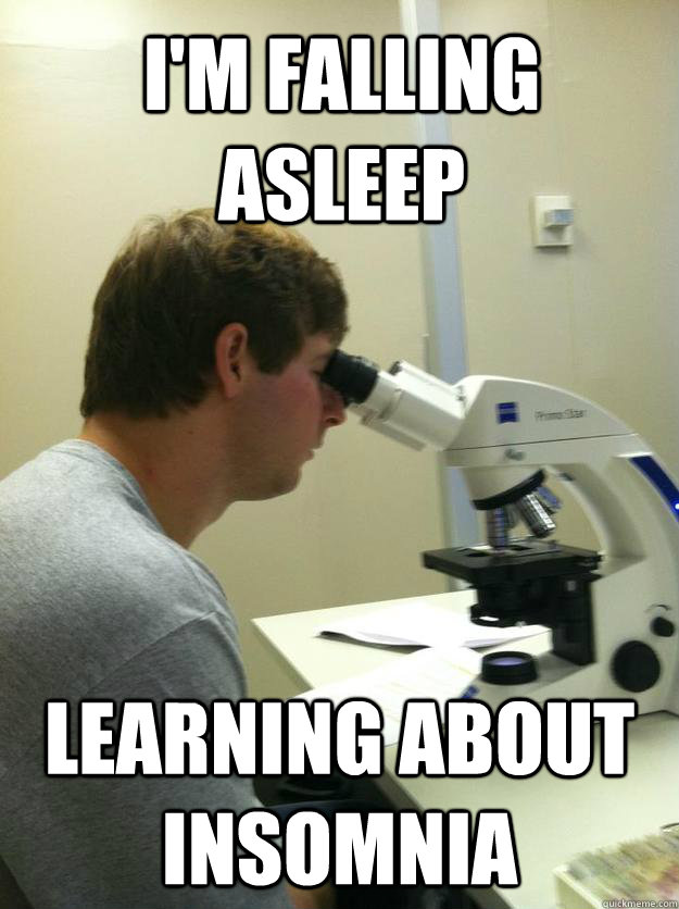 I'm falling asleep learning about insomnia  