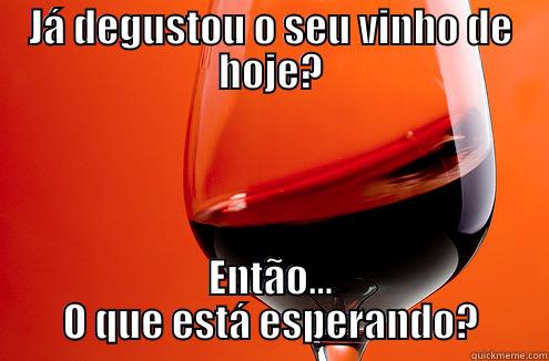 JÁ DEGUSTOU O SEU VINHO DE HOJE? ENTÃO... O QUE ESTÁ ESPERANDO? Misc