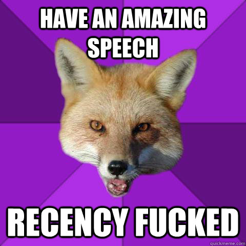 Have an amazing speech Recency Fucked  Forensics Fox