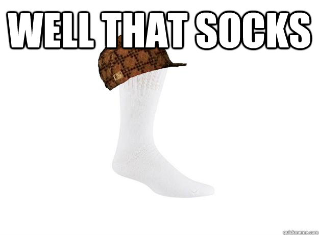well that socks   