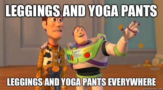 Leggings and yoga pants Leggings and yoga pants everywhere  Buzz Glitter