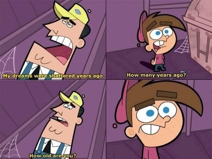Going back and watching old fairly odd parents, I see how funny it was -   Misc