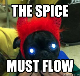 the spice must flow  Dune Pug