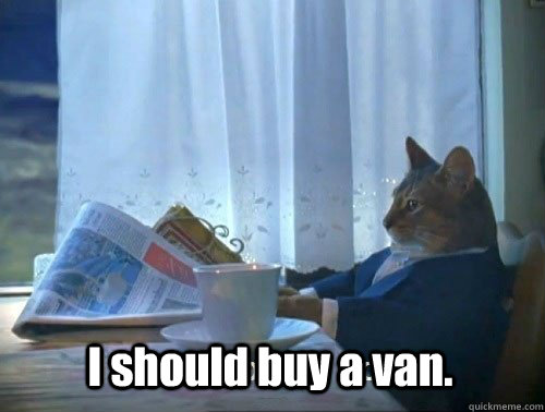 I should buy a van. - I should buy a van.  Fancy Cat