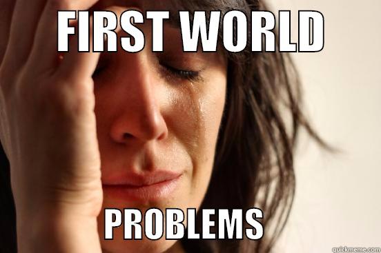 ignore this post! -       FIRST WORLD                       PROBLEMS                 First World Problems
