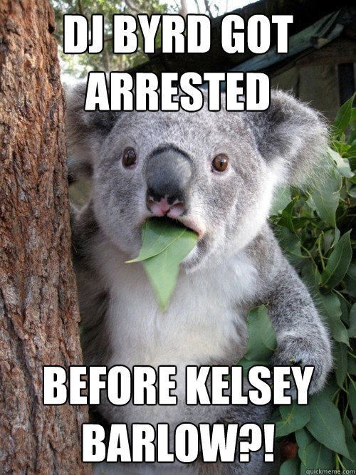 dj byrd got arrested before kelsey barlow?! - dj byrd got arrested before kelsey barlow?!  Koala