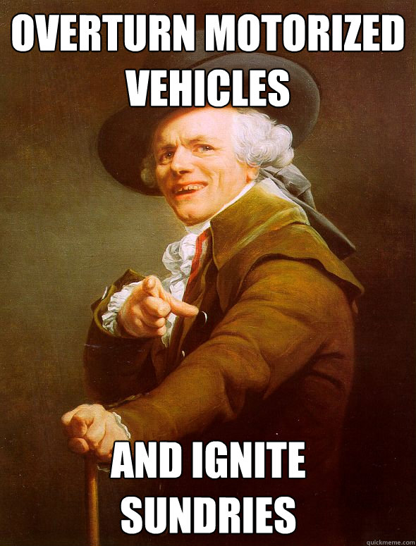 Overturn Motorized Vehicles And ignite sundries  Joseph Ducreux