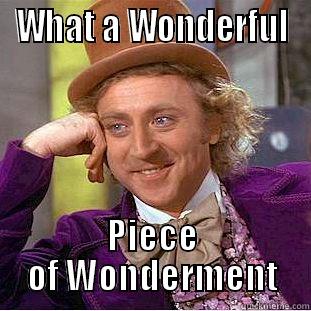 WHAT A WONDERFUL PIECE OF WONDERMENT Creepy Wonka