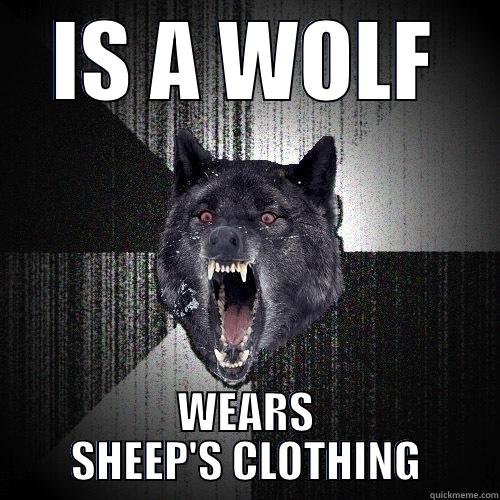 IS A WOLF WEARS SHEEP'S CLOTHING Insanity Wolf