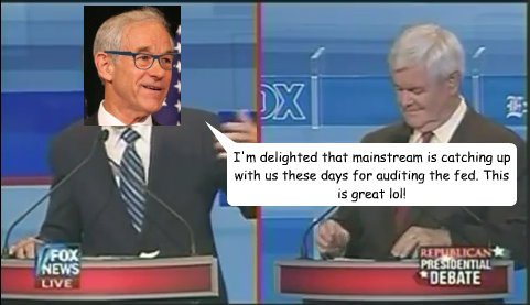 I'm delighted that mainstream is catching up with us these days for auditing the fed. This is great lol!  