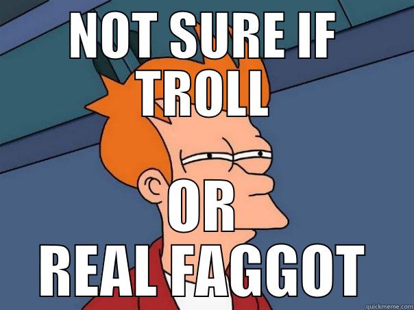 not sure if troll or fag - NOT SURE IF TROLL OR REAL FAGGOT Futurama Fry
