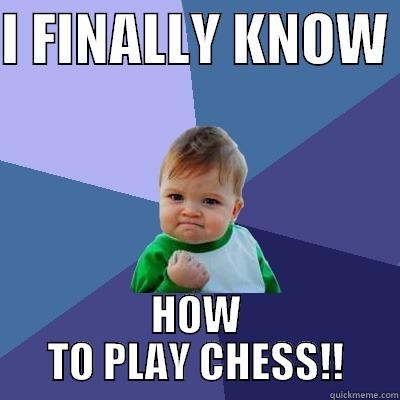 I FINALLY KNOW  HOW TO PLAY CHESS!! Success Kid