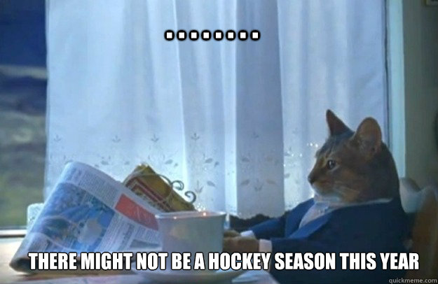 
There Might Not Be a Hockey Season This Year . . . . . . . .  Sophisticated Cat