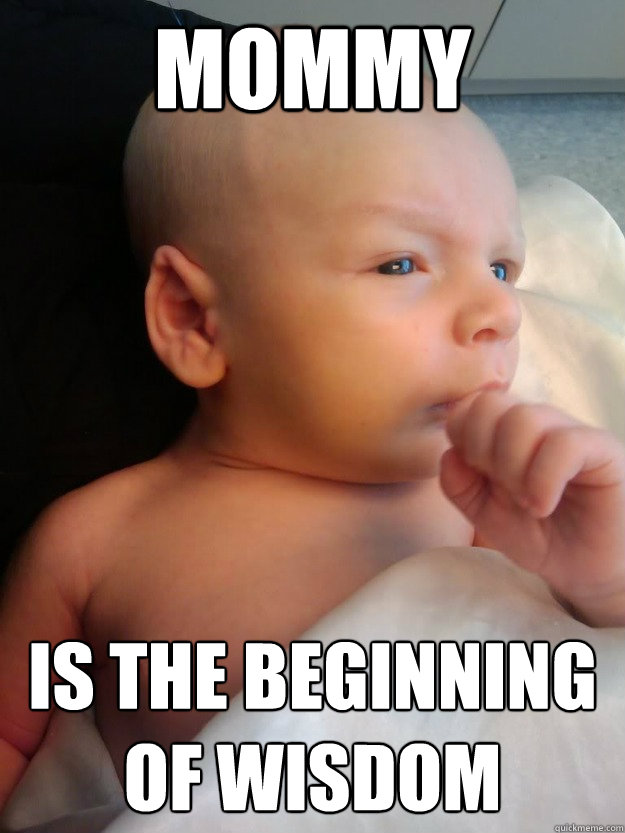 mommy is the beginning of wisdom  baby spock