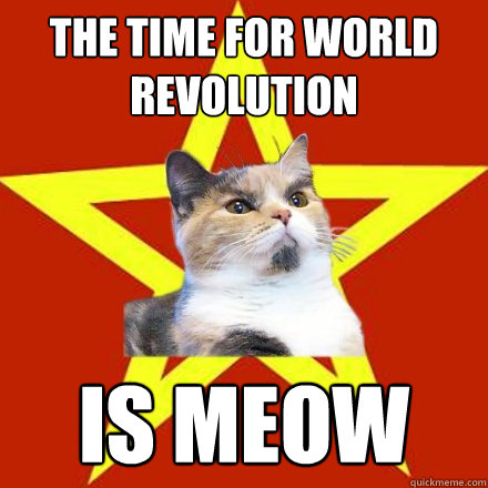 The Time For World Revolution Is Meow  Lenin Cat