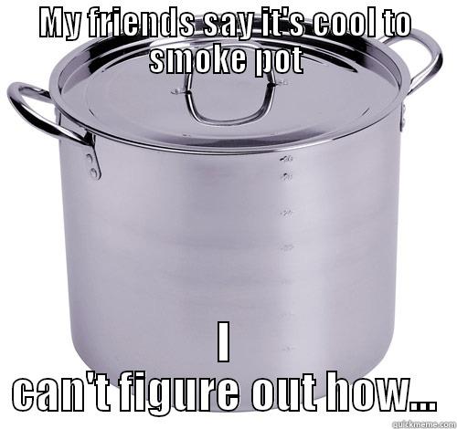 MY FRIENDS SAY IT'S COOL TO SMOKE POT I CAN'T FIGURE OUT HOW... Misc