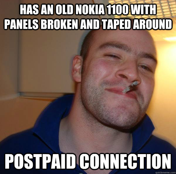 Has an Old Nokia 1100 with panels broken and taped around Postpaid connection - Has an Old Nokia 1100 with panels broken and taped around Postpaid connection  Misc