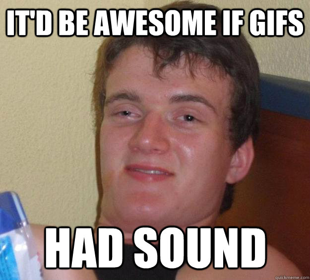 It'd be awesome if GIFS Had Sound  10 Guy