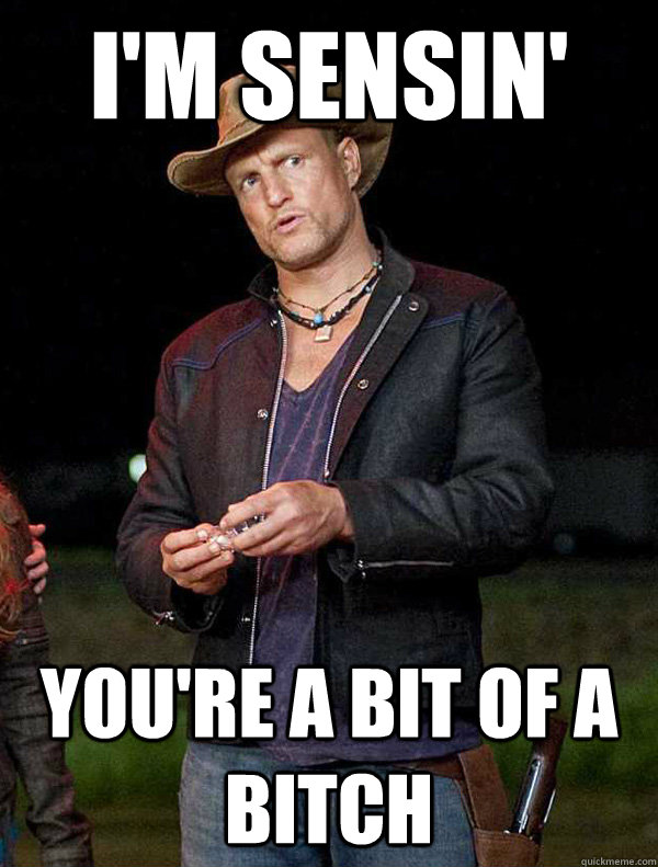 I'm sensin' you're a bit of a bitch - I'm sensin' you're a bit of a bitch  Misc